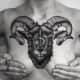 Aries zodiac tattoo by Oscar Moon