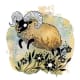Cute Aries tattoo illustration by Ulla Thynell