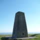 Marker and surveying triangulation point on Garth Mountain