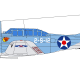  The best carrier base dive-bomber of the Second World War, The American Dauntless SBD-3 from Scouting Squadron 2 of the  USS Lexington when she took part in the Battle of the Coral Sea.