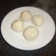 Potato dumplings are given a couple of minutes to steam and dry before they are plated