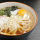 "Tsukimi udon" - or udon with a raw egg dropped on top