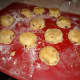 Cut out scones in rounds