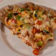 Here are the pizza slices on a plate. Don't they look appetizing?