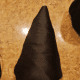 Cover your cone in fabric to make a hat for your gnome.