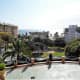 Looking down onto the terrace at Casa de los Navajas.