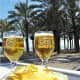 Refreshments at a beachside bar.