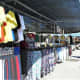 A clothing stall at Torremolinos market.
