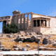 Cariatyds and the Erechthion at the Akropolis in Athens
