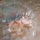 Chicken meat has been vacuumed and sealed