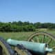 A Cannon overlooking a Civil War Battlefield, Vicksburg, Mississippi