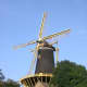 Dutch Windmill, Somewhere along a canal near Oosterhout, Netherlands