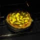 Slide into the oven and cook