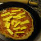 Sprinkle with some of the cheese ~ I usually use shredded cheese, but was out of it this time. I cut up sliced cheese, and it tasted great