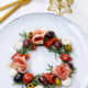 Wreath platter with prosciutto