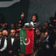 Imran Khan while delivering a speech