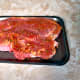 Pork loin chop with sauce
