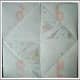 Fold the paper three times...one in Half ~ then that portion in Half ~ the next fold is a triangle ~ then open up