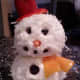 Cheeseball snowman with red hat