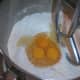 Add the three eggs