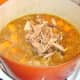 Rabbit and squirrel meat is added back in to the stew
