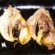 Roast pheasant carcasses are set aside to cool