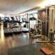 The generously sized fitness center.
