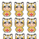 Dress-up  tiger bookmark toppers - page 14