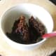 Christmas pudding ready for microwave heating