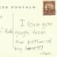 signed vintage reproduction postcards from my wedding