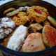 A pretty tin of assorted cookies to share with friends