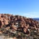 The Fiery Furnace is a collection of narrow sandstone canyons, fins, and natural arches. 