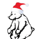Free Christmas coloring pages: Polar bear