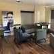 The upstairs sunroom is nice for music and movies.