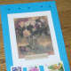 Just a few used postage stamps make a nice accessory decoration.