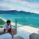 I sat in pensive looking out toward the endless sea