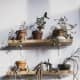 Add shelves throughout your home to display plants of different varieties.