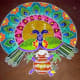 Colorful Rangolis Adorn the Front Yards