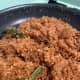 In a pan, throw in palm sugar, water, white granulated sugar, flour, and shredded coconut. Cook until sugar is dissolved.