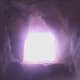 Inside the cave type stairs