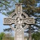 Detail of Celtic Cross designed by Alexander Stirling Calder in Chippiannock Cemetery 