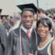 Jaleel Graham, with his mother as she demonstrates pride for his accomplishment toward graduation.