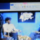 Carol, performs one of her interviews on "Delaware Valley Spotlight."