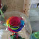 Multicoloured original rose. Preserved with treatment. 