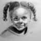 Charcoal sketch of my granddaughter