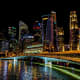 Singapore Nightscape: Image by David Mark from Pixabay