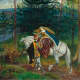 《没有仁慈的美女》;作者:沃尔特·克兰(1845-1915)布面油画。