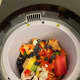 This was the first load I ran. It was a lot of bell pepper pieces from when I made stuffed peppers.