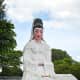 A large statue of Guanyin, the Chinese Goddess of Mercy, at the rear of the villa.