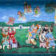 The villa has several outstanding murals too. This one depicts the legend of Su Qin, a Warring States strategist.